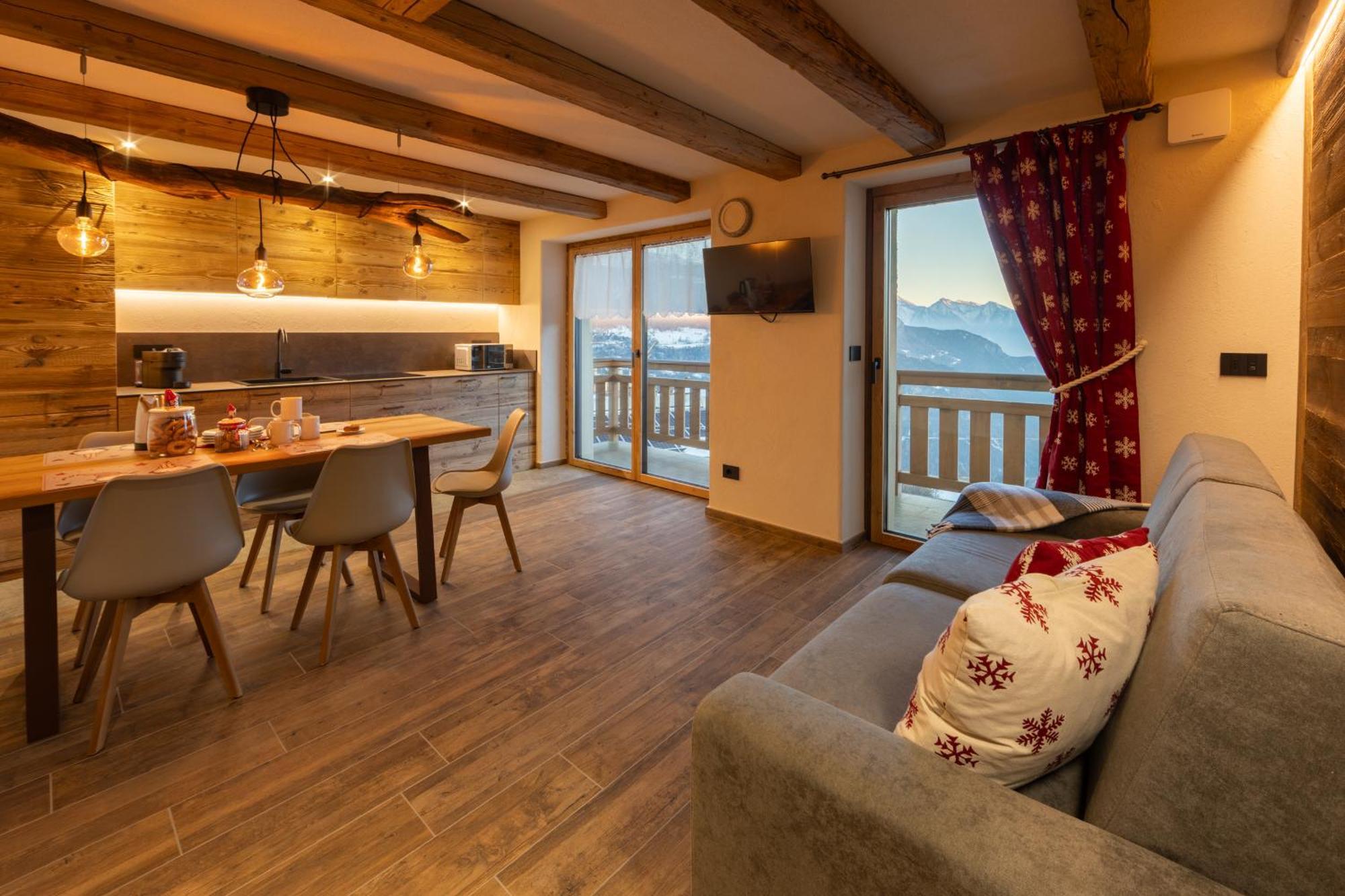Les Reves Des Montagnards, Appartements De Charme Torgnon Ngoại thất bức ảnh